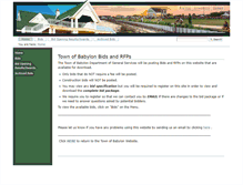 Tablet Screenshot of bids.townofbabylon.com